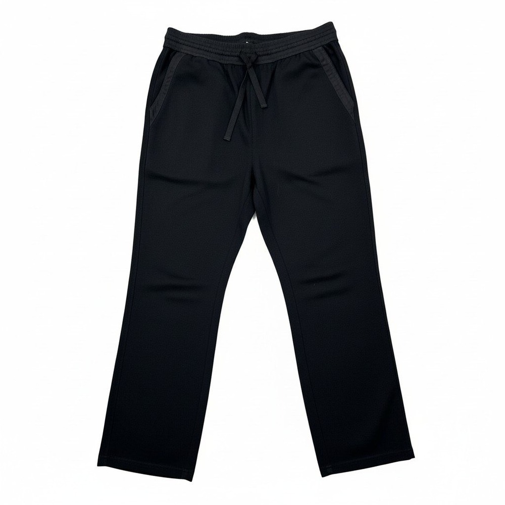 Kenneth Cole New York Black Elastic Waist Straight‎ Leg Pants Women L
